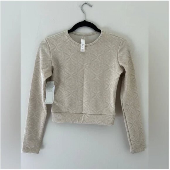 Free People NWT Seea Palomar Surf/Swim Crop Top Size Large Cream color size M - Picture 2 of 7